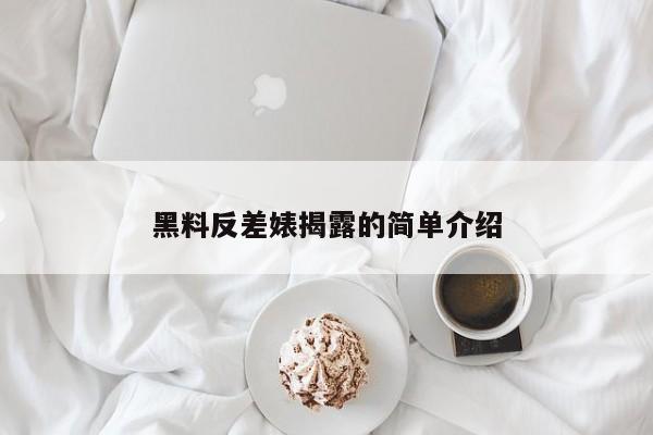 黑料反差婊揭露的简单介绍